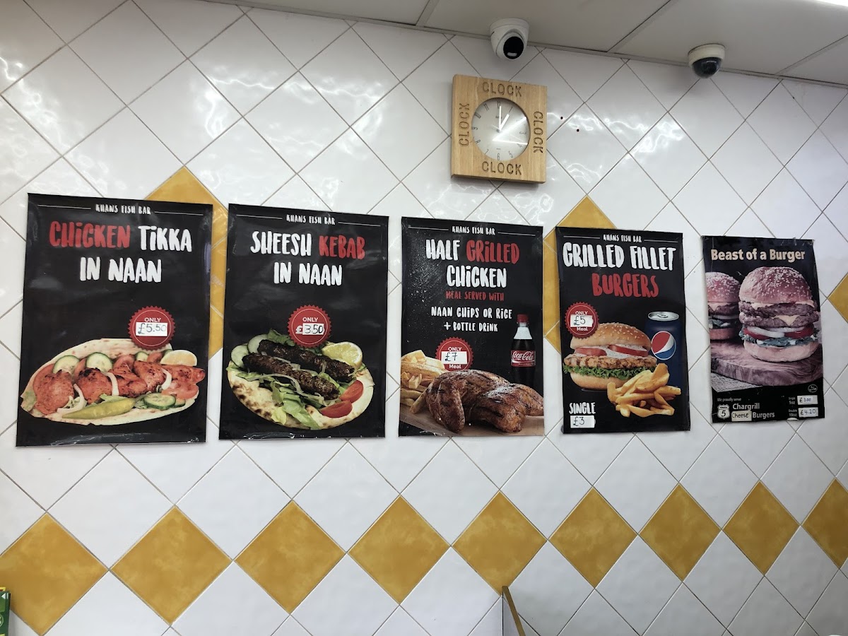 Khan's fish Bar Menu - Image 5