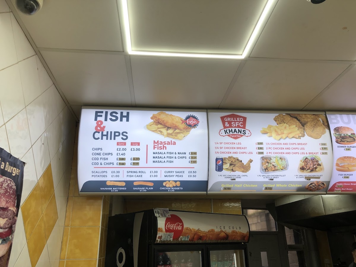 Khan's fish Bar Menu - Image 6